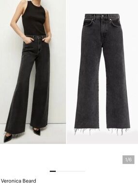 Veronica Beard Taylor RelaxedWide-Leg High-Rise Jeans